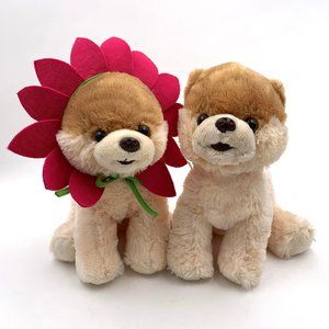 2 Gund Pomeranian Plush Stuffed Toy Boo The World's Cutest Dog 11"